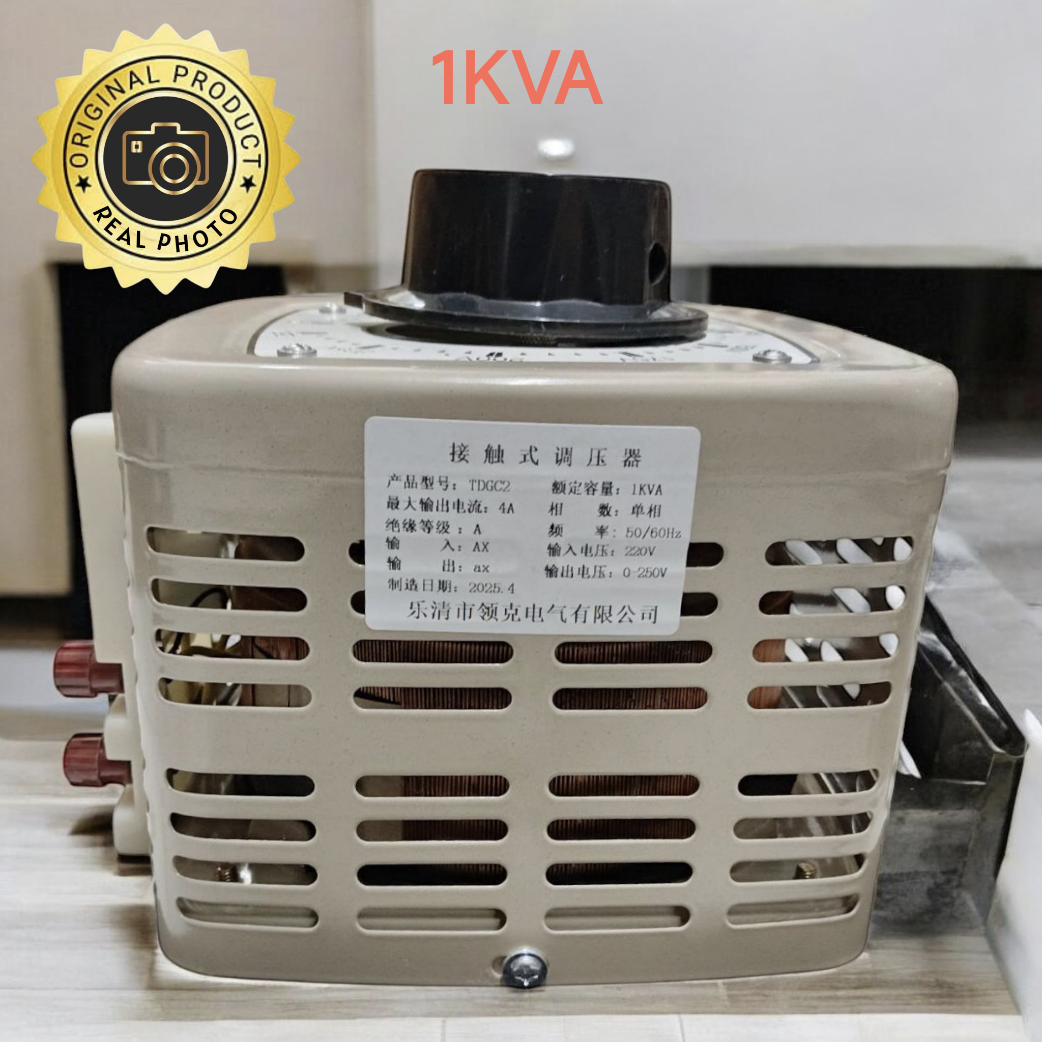 1KVA regulator transformer single phase step up Adjustable voltage 0-250v 12A 1000W merubah 110v ke 220v stelan volt - Gambar 3