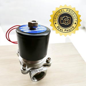 solenoid valve stainless 1″ 2W 250 25 220VAC coil tembaga