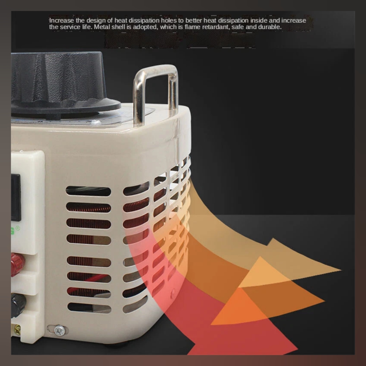 1KVA regulator transformer single phase step up Adjustable voltage 0-250v 12A 1000W merubah 110v ke 220v stelan volt - Gambar 6