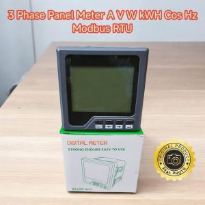 3 phase panel meter A V W KWH Cos Hz Var power meter rs485 modbus rtu