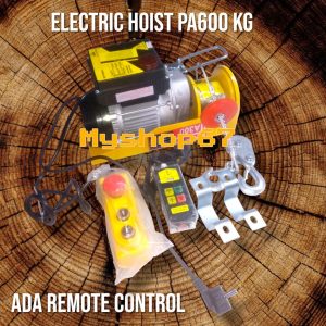 hoist PA600 mesin derek 600 KG 20M takel kontrol listrik remote kabel